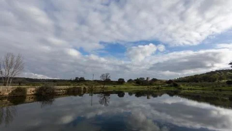 Reflection of the sky Stock Photos