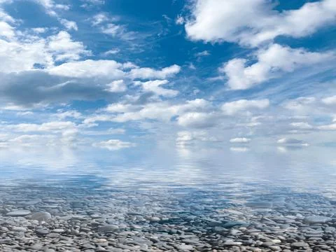 Reflection of the sky Stock Photos