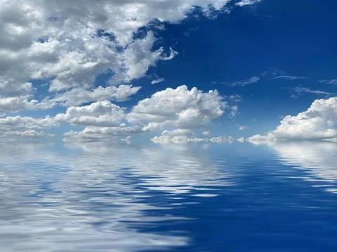 Reflection of sky Stock Photos