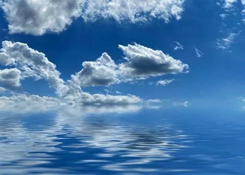 Reflection of sky 스톡 사진
