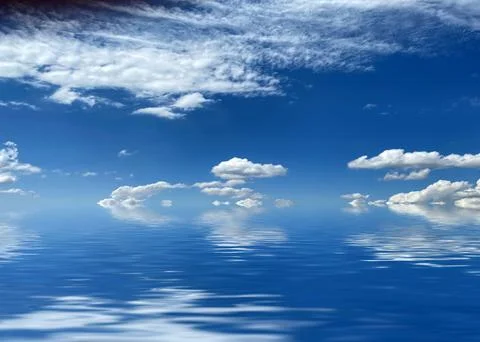 Reflection of sky Stock-Fotos