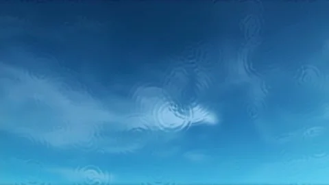 Reflection of the sky in the water. Stock Footage 138331555