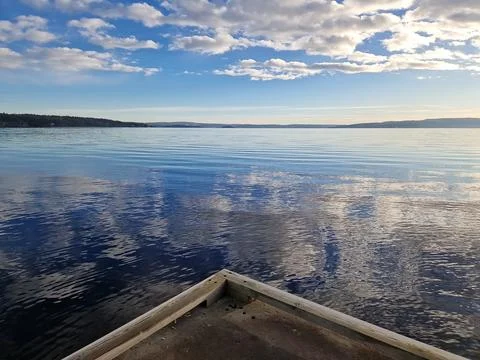 Reflection of the sky in the water -Lysaker Stock Photos