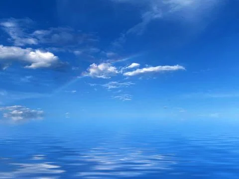Reflection of sky in water Stock Photos