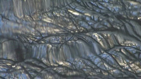 Reflection of snow-covered trees in water Stock Footage 608929
