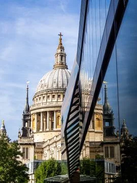 Reflection of St. Paul's Foto stock