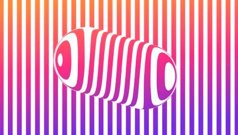 The reflection of the strips in the glass form Stock Illustration