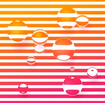 The reflection of the strips in the glass form Stock Illustration