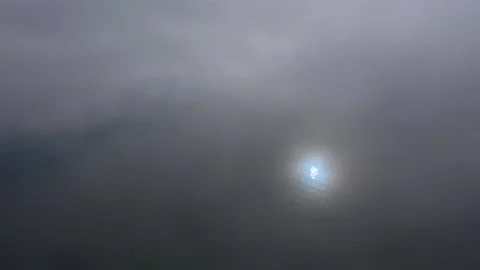Reflection of sun or moon on water surface Stock Footage 148842359