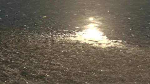Reflection of the sun in the spray created by the water stream 스톡 동영상 103936645