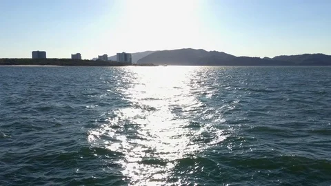 Reflection of the Sun on Water Surface Stock Footage 81792039