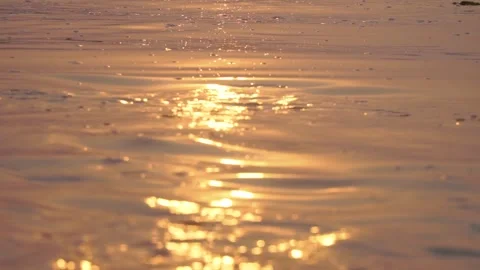 Reflection of sunlight on the calm sea water surface Stock Footage 256271618