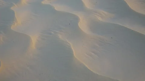 Reflection of sunlight on fine sand waves, in Brazil Stock Footage 231548497