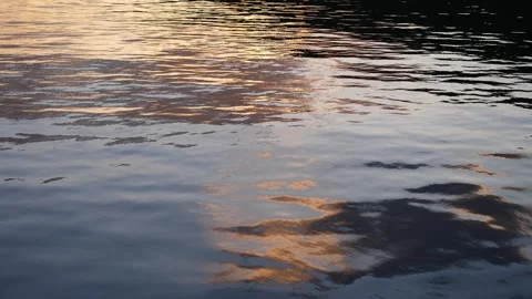 The Reflection of Sunlight on Still Water Stock Footage 265505507