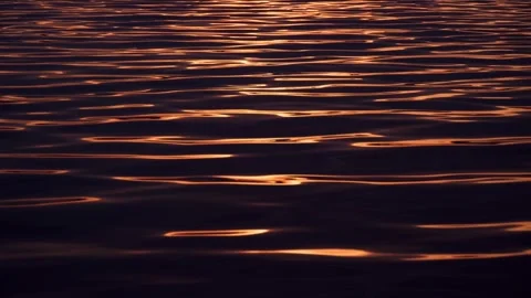 The reflection of sunlight on the surface of the lake at dusk at sunset. Stock Footage 276877782