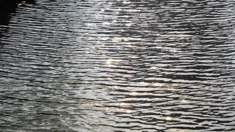 The reflection of sunlight on the water surface Stock-Footage 266495438