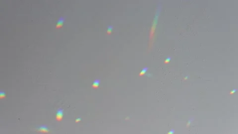 Reflection of sunny people multicolor on a gray concrete wall. Video stock 172479251