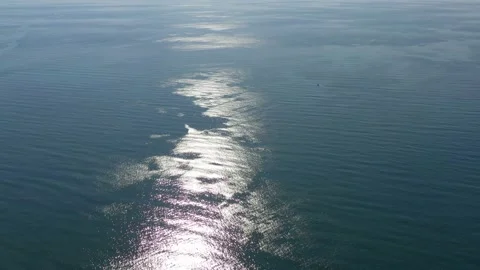 Reflection of the sun's rays in the sea Stock Footage 152376471