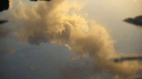 Reflection of sunset Stock Footage 92325904