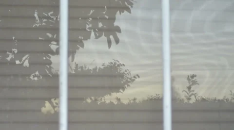 Reflection on sunset on window Stock-Footage 36516451