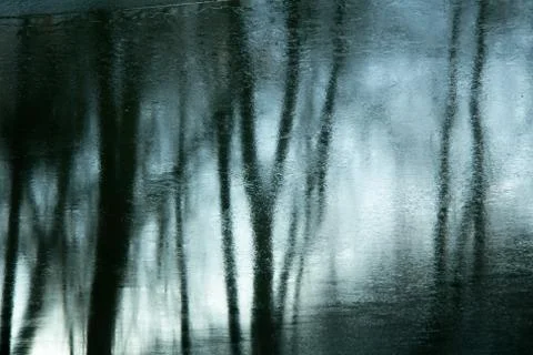 Reflection on the surface of the Foto stock