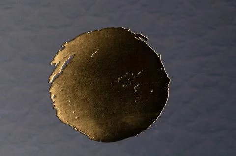 Reflection on surface with unique texture and circular shape 스톡 사진