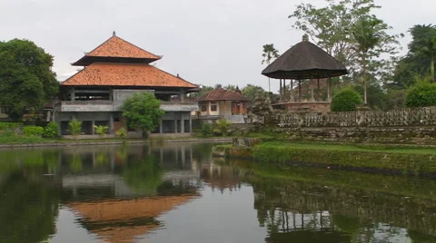 Reflection of the Temple Walls Stock Footage 5090438
