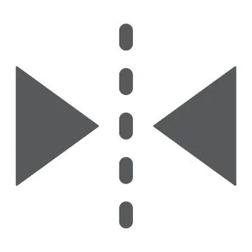 Reflection tool glyph icon, tools and design Illustrazione stock