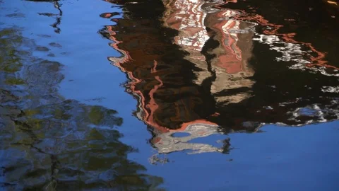 Reflection of Traditional house Stock Footage 88222336