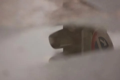 Reflection of the traffic light Stock Photos