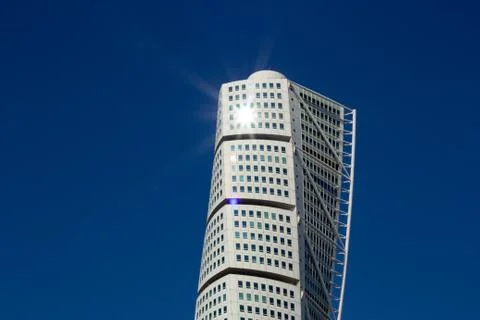 Reflection in Turning Torso Stock Photos