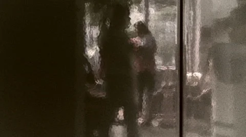 Reflection of a waiting room Video stock 41579767