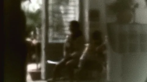 Reflection of a waiting room Stock Footage 41580355