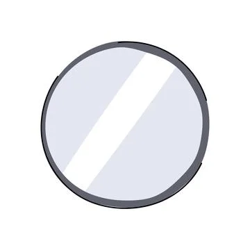 Reflection wall mirror cartoon vector illustration 库存插图