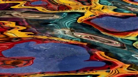 Reflection on the water of beach cafe Stock-Footage 137568030