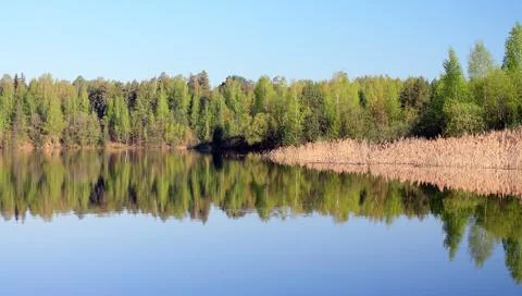Reflection on water Stock Photos