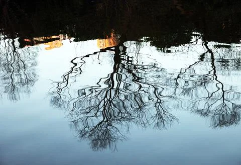 Reflection on water Stock Photos