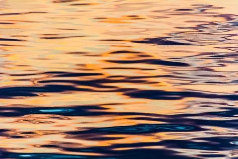 Reflection in water ripples Foto stock