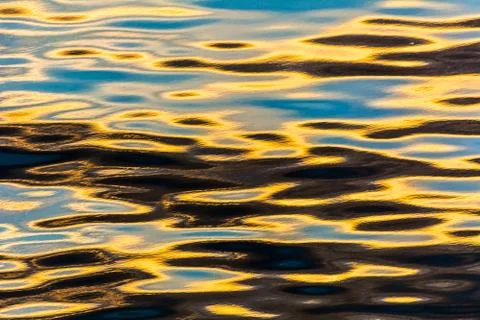 Reflection in water ripples Stock Photos