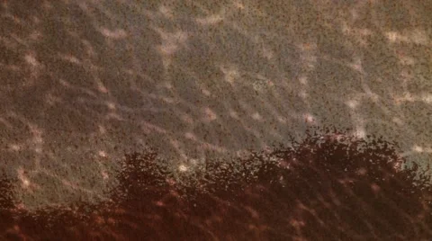 Reflection of water on rusty iron. Video stock 49326544