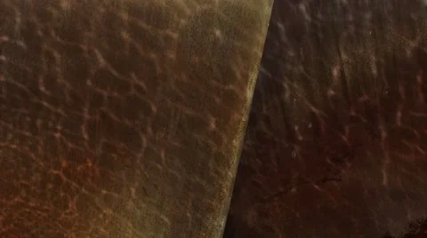 Reflection of water on rusty iron. Stock Footage 49326840
