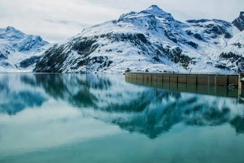 Reflection on the water surface Foto stock