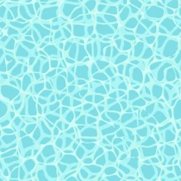 Reflection on water surface - simple vector pattern. Seamless texture with ca Illustrazione stock
