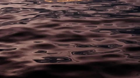 Reflection in water waves dark and light Stock Footage 300689226