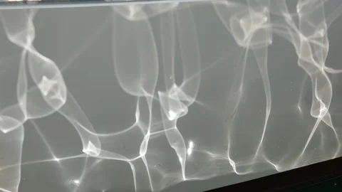 Reflection of water on a yacht Stock Footage 90567120