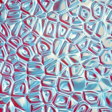 Reflection waves background. Futuristic creative design element 3d rendering Stock Illustration