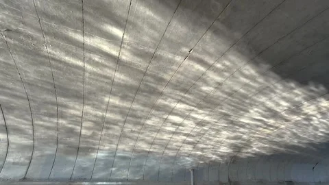 Reflection of waves on the underside of a bridge overpass Stock-Footage 263682402