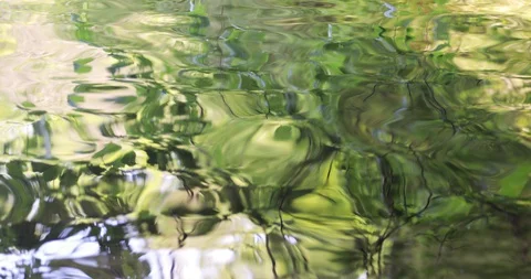 Reflection in wavy water Vídeos de archivo 129565827
