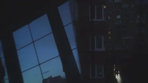 Reflection In The Window Stock Footage 78674492