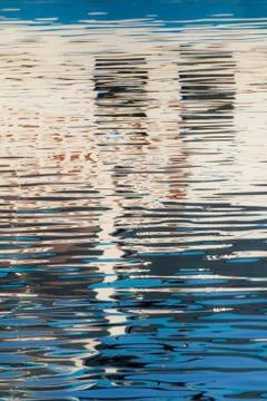 Reflection of windows in the water Stock Photos